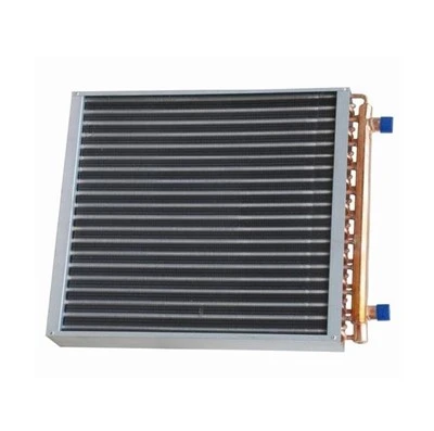 U{{0}Nooca Tubbada Copper ee leh Naxaasta/Aluminium Fins Kuleyliyaha ee HVAC iyo qaboojinta warshadaha